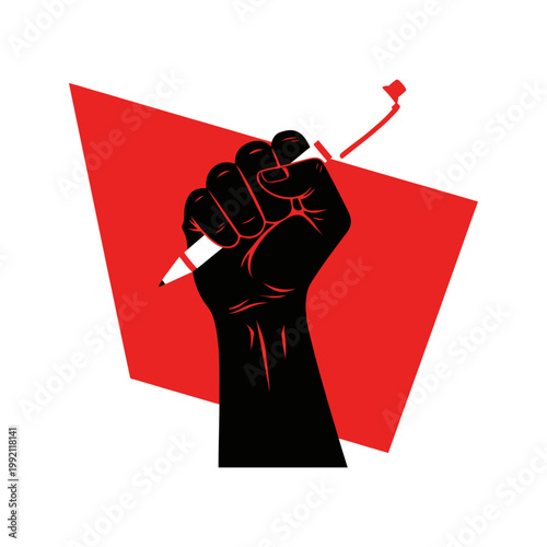 A modern illustration representing World Press Freedom Day, highlighting the importance of journalism, freedom of speech, and independent media. The visual features elements such as reporters, microph