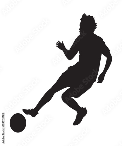 football player silhouette vector
