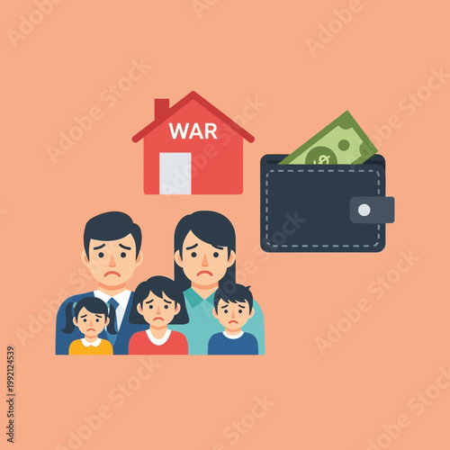 Family Affected by Economic Crisis Situation.