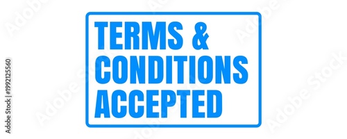 Terms and Conditions Accepted Stamp for Agreement Confirmation