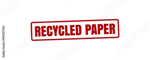 Recycled Paper Stamp for Eco Friendly Material and Sustainable Product
