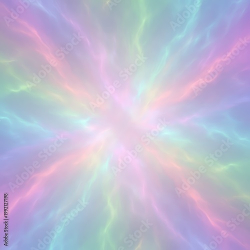 Weightless cosmic wash of delicate pastel colors blending seamlessly in a hazy, dreamlike flow. Soft focus and atmospheric design, ethereal, digital art, calm