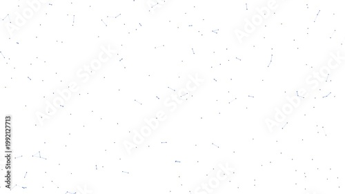 Abstract Geometric Blue Vietnamese Dong Symbol Forming and Dissolving on White Background, Animated Financial Currency Particles Network Motion Graphics Seamless Loop, 4K