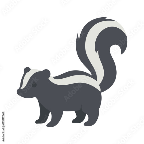 Skunk Illustration Vector Template Design