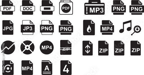 E-commerce icons, 20 black line style shopping symbols, bundle for business, web design