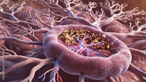 Chorionic Villi Facilitating Nutrient Exchange in the Placenta