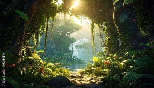Luminous Verdant Sanctuary