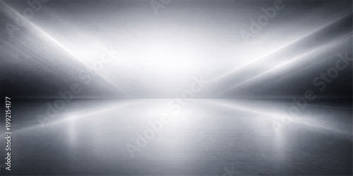 Industrial brushed metal texture background with polished silver aluminum surface and shiny stainless steel plate pattern for a grey metallic material backdrop