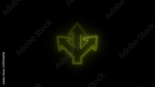 Glowing Neon Award Badge Icon Animation, Red Neon Seal Emblem, Quality Certification Symbol, Futuristic Cyberpunk Style Motion Graphic, Loopable Video for UI, Branding, Promotion and Digital Design