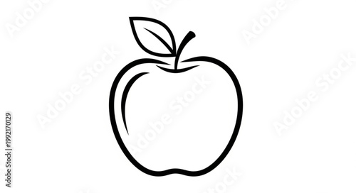 vector illustration of an apple