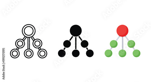 family tree icons set minimal design - logo icons vector set. Blue, Black and white icons