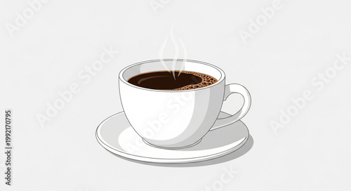 cup of coffee with beans