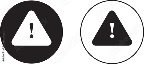 Warning, attention. Vector icon. illustration
