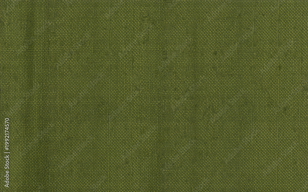 Fototapeta premium Olive Green Fabric Texture Background, Seamless Linen Cloth Textile, Natural Canvas Material Backdrop, Woven Fabric Surface