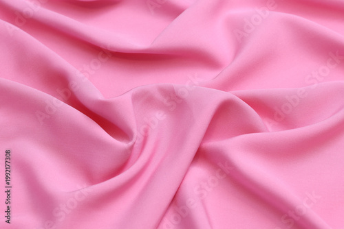 Foto Premium pink 100% natural viscose fabric texture with elegant, soft drapes