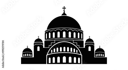 Large Christian Church Building Architecture.