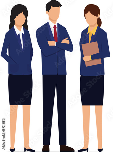 Office worker clip art stock illustration