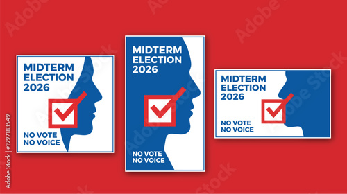 Voting Checklist Icon Pack USA Election 2026, Ballot Checklist Design Political UI Set USA, Vote Task List Poster Civic Awareness USA