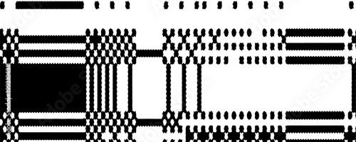 Latar belakang pola dither hitam dan putih. Tekstur grunge piksel yang bermasalah. Latar belakang video game tertekan bitmap retro. 8 bit kesalahan abstrak wallpaper