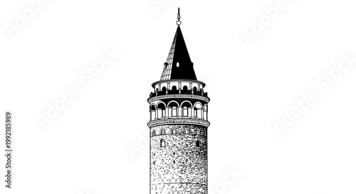 Tower Architecture Stone Structure Top.