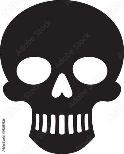 Skull Silhouette Black Vector