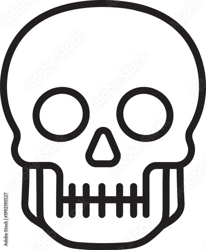 Skull Silhouette Black Vector