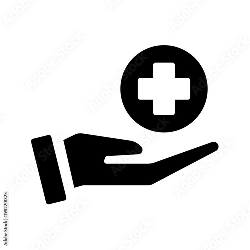Medical Aid icon set on white background