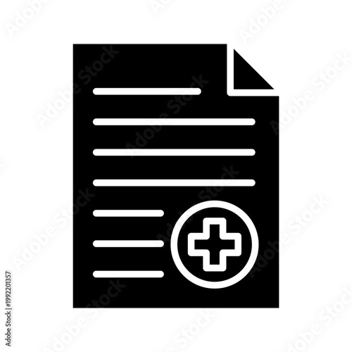 Patient record icon in line design. patient record, medical data, health report, clinical file, documentation on white background vector. Patient record editable stroke icon