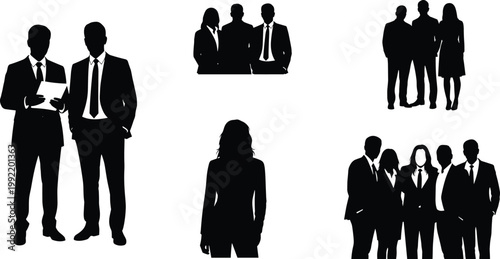 business, people, silhouette, corporate, team, professional, office, worker, manager, group, leadership, meeting, employee, formal, black, isolated, background, success, concept, communication