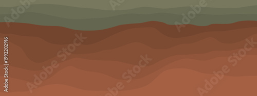 Soil and rock layers cross section