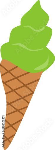 Japanese Matcha and Green Tea Ceremony Decoration Illustration