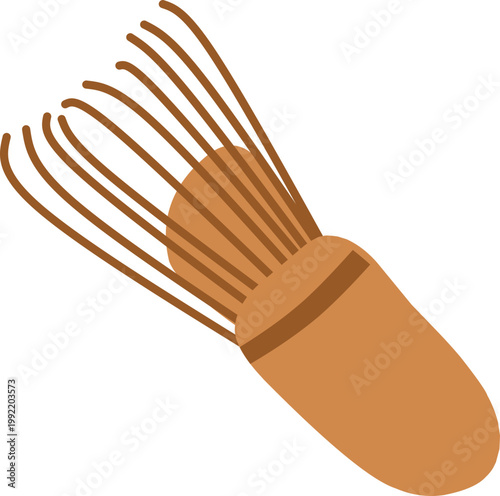 Japanese Matcha and Green Tea Ceremony Decoration Illustration