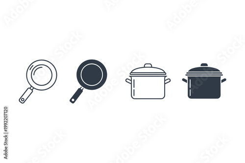 Kitchenware Icons Set