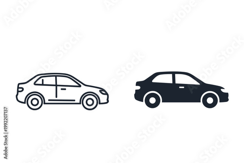 Two Cars Side By Side