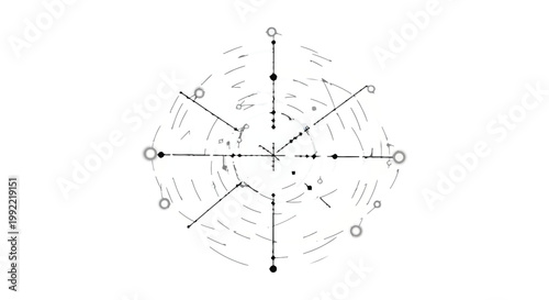 Diagram displays a complex geometric structure with radiating circular nodes.