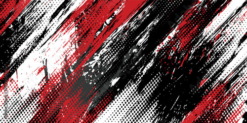 Gaming esport background striking stripes electric banner vector illustration design red black grunge brush wing comic pattern modern abstract concept livery stripes decal paint splash splatter.eps 10