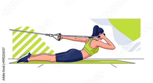 Woman Performing Cable Face Pull Exercise for Shoulder and Upper Back Strength