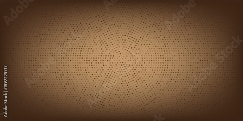 Abstract seamless pattern circles with brown polka dots on dark brown background. brown dots on dark brown background. background pattern coffee