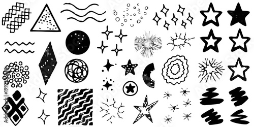 A dark blurry image featuring a central radiating light source