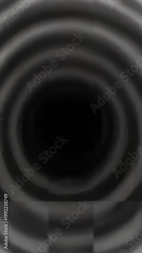 Minimalist Checkmark Confirmation with Abstract Hypnotic Circles Animation.