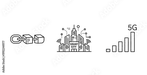 Smart city concept futuristic urban development with technology and connectivity