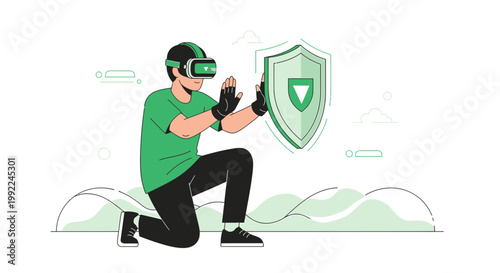 Exploring virtual reality security, user interaction with protection and immersive technology