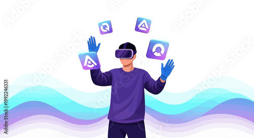 Envisioning virtual interactions leveraging augmented reality for data management and digital