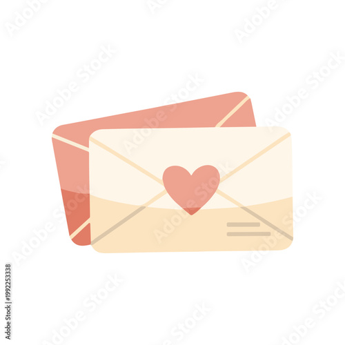 Love Heart Mail Envelope Letter.