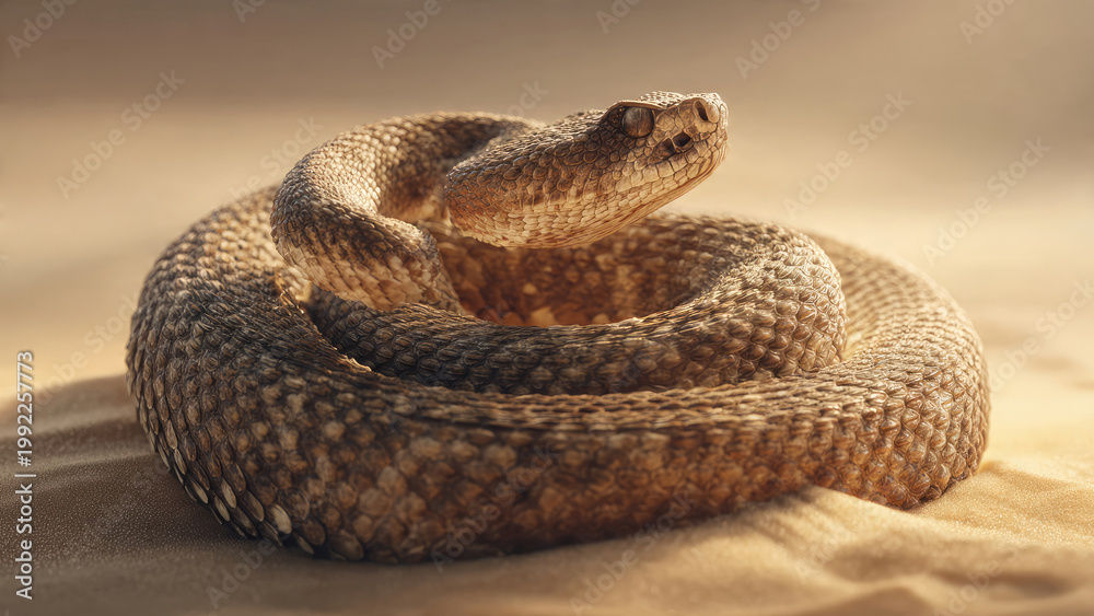 Fototapeta premium close up of a rattlesnake