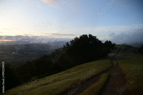 sunrise in the mountains