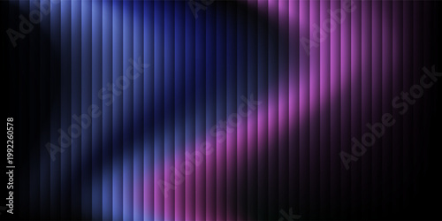 Abstract Glassy Purple and Blue Gradient Light on Dark Background