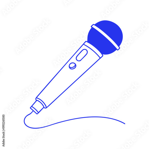 Microphone Device Doodle Illustration
