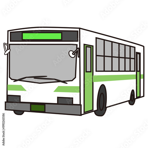 Simple illustration of a city bus	
