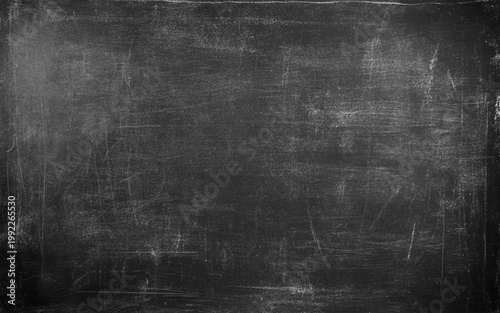 Empty black chalk board background suitable for back to school themes. Vector illustration.